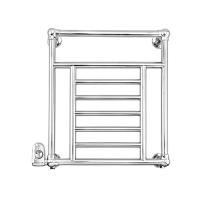 Devon&Devon Jupiter 3 Полотенцесушитель электрический 660x685x143 мм, цвет хром