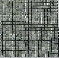 pixmosaic PIX 311 Jet Green, чип 15х15 мм, сетка 305х305х4 мм, Матовая