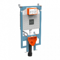 V8 Cистема инсталляции для унитазов,  3/6 л, глубина установки 9–12 см. Все крепежи в комплекте (к стене и к полу) (замена кода 748-5800-01)