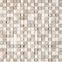 pixmosaic PIX 280 White Wooden, Dolomiti Bianco, чип 15x15 мм, сетка 305х305x4 мм, Полированная