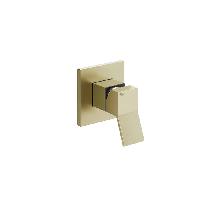 GESSI RETTANGOLO K Смеситель встраиваемый, однорычажный, внешняя часть, цвет Brushed Brass PVD
