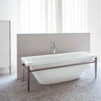 Duravit XViu Ванна отдельностоящая 1800х800мм, акриловая бесшовная панель, слив-перелив,, цвет: champagne matt