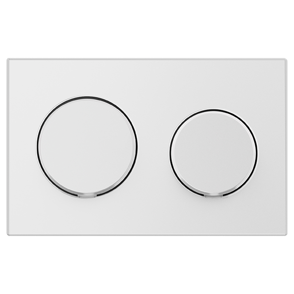 Панель смыва Uno, круглые кнопки, глянцевый хром для инсталляций 720-xxx-xx 