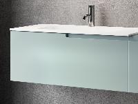IBC Era, тумба под раковину 90 см левая, со скрытой ручкой в правой части, цвет шалфей матовый