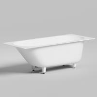 Salini ORNELLA KIT Встраиваемая ванна 1700х700х600мм, овальная чаша, донный клапан, сифон,  щелевой слив-перелив, мат-л: S-Sense, глянцевый, белый.