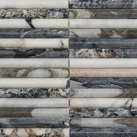 pixmosaic PIX 340 Bvlgari, Convex, чип 20х151 мм, сетка 300х305х12 мм, Матовая