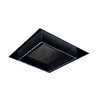 Newform Head Showers Душ со скрытой насадкой из нерж. стали, с дождевой струей с эффектом хромотерапии, цвет:  черный матовый