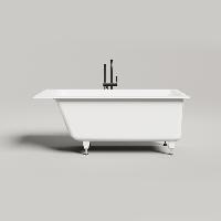 Salini Сифон для ванны с переливом, чашка из нержавеющей стали, клик-клак, цвет: хром S122E