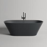 Salini MONA Ванна отдельностоящая 1800×800×595мм, донный клапан "Up&Down", сифон,  слив-перелив, мат-л: S-Stone, матовый, RAL1016. Фурнитура: RAL9011