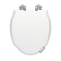 Devon New Etoile Сиденье для унитаза из мдф, цвет: белый лакированный/петли хром (микролифт)