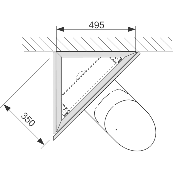 TECE Комплект для установки модуля под углом к стене. 