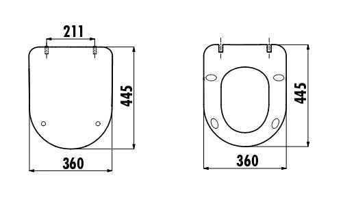 CREAVIT Крышка дюропласт с микролифтом (съемная) CAPPUCINO KC4080CCM 
