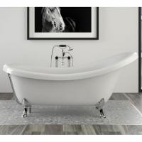 KNIEF Слив с цепочкой, с сифоном с горизонтальным отводом, цвет хром (смонтирован на ванне)