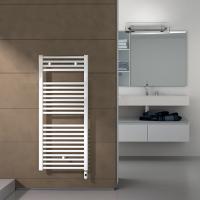 Irsap Ares Полотенцесушитель эл-ий 580x1118x30мм (22 трубок-2 промежутка), мощность:700 ватт, с выключателем белым, провод: 1200мм, цвет: белый (01