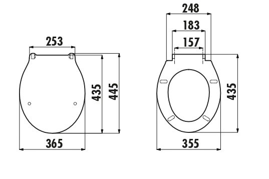 CREAVIT Крышка для унитаза KC3000.00 