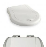 KERASAN Retro Сиденье NEW для унитаза цвет белый/хром (микролифт)