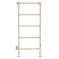 Devon Baccus 7 Полотенцесушитель электрический напольный 75х15,7хh155.7 см, цвет: золото, термостат цвет белый - смонтирован слева SX