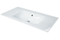 Столешница стекло 100см моноблок Жемчужный Белый Lucido