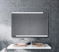 Xpertials Osna, зеркало 100х80 см, 1 датчик: LED подсветка с регулировкой яркости, профиль матовая сталь