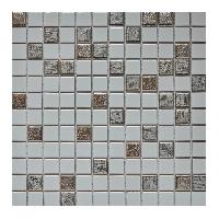 pixmosaic Вывод из ассортимента PIX647 из керамогранита, чип 25х25 мм, сетка 315х315х5 мм