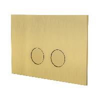 ALMAR Клавиша двойного смыва для бачков Geberit/TECE, цвет латунь брашированная PVD