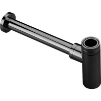 CISAL Сифон 1"1/4 для раковины, цвет черный матовый