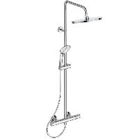 Ideal Standard Ceratherm T25 Душевая система с термостатом и ручным душем, корпус Coolbody, руч. душ: 3 режима, верх. душ: 200 мм, цвет: хром