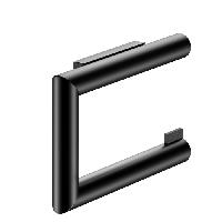 Keuco REVA Держатель т/б поворотный, открытый, рулон до 120 мм, скрытый крепеж в к-те для привинчивания или приклеивания цвет: черный матовый