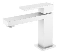 Смеситель для умывальника QUBIC Matt White