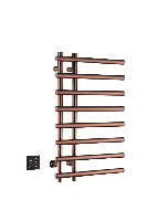Полотенцесушитель электрический круглый сухой COPPER BRUSHED