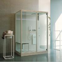 Effegibi H Medium Хаммам с душем, пристенный R.H. 152x102xh220см, отделка: Soft Sand