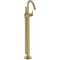Ideal Standard Joy Смеситель для ванны, напольный, с ручным душем, цвет: PVD Brushed Gold