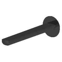 Newform Haka Излив для раковины из стены, длина 229 мм, с подключением на 1/2”, цвет: черный матовый