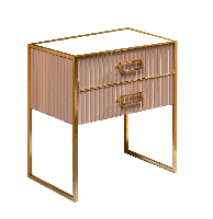 Тумба MONACO 80см  h84см  капучино глянец  +  золото   под раковину моноблок