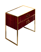 Тумба MONACO 100см  h74см  бордо глянец +  золото   под раковину чашу