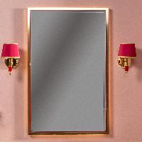 Зеркало MONACO  с подсветкой 70*110CM глянец бордо + золото