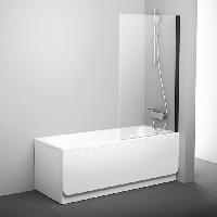 RAVAK Pivot Шторка для ванны PVS1-80 черный + транспарент