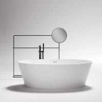 GRUPPO TREESSE Alma Ванна отдельностоящая 1750х800х550 мм., с сливом-переливом и сифоном, SOLID SURFACE, цвет белый матовый