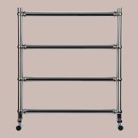 Irsap BELLA п/сушитель (4тр) водяной для систем ГВС, 532хh550мм (межосевое 500мм), с вентилями и комплектом для монтажа KITCOPTUEC6450, цвет:хром/хром