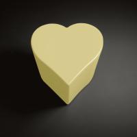 Kerasan Artwork Столик декоративный на стальной основе "CUORI", 50х50х41 см, цвет золото