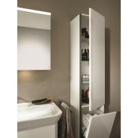 Burgbad Iveo Пенал 1760х320х350 мм.1 дверь,петли права, 1 ящик для белья, 3 полки стекл, 1 полка несъемная,цвет F2833 белый высокогл.ручка G0161