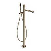 GESSI INCASTRI Смеситель напольный для ванны с ручной лейкой  , излив 247 мм,  цвет: Finox Brushed Nickel (без внутр части)