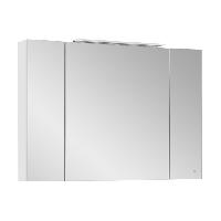 Roca OLETA Зеркальный шкаф 1000х137х700 мм, c LED-светильником, вкл. от общего выключателя, белый матовый