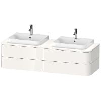 Duravit Happy D.2 Plus Раковина 600х460мм с переливом, 1 отв под смес,  выпуск с керам. покрытием цвет белый (Спец.цена из наличия)