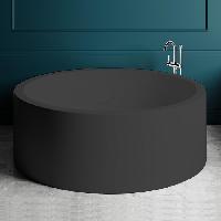 Salini Isola Ванна отдельностоящая 2000x2000x710 мм со встроенным сливом-переливом, каркасом: RAL9011 черный глянцевый