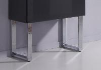 Puris, комплект из 2-х ножек для средних и высоких шкафов, цвет хром