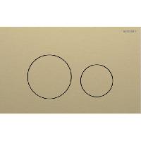 Geberit Sigma40 Клавиша для двойного смыва, круглая: Латунь / Матированный, легкоочищ. покр.