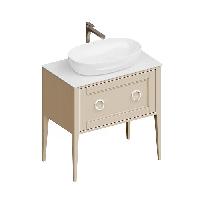 Kerama Marazzi Тумба PLAZA Classic NEO напольная 1+1 ящик 80, капучино матовый