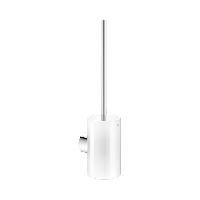 Keuco REVA Туалетный гарнитур, хрустальный корпус матовый, скрытый крепеж в к-те, для привинч. или приклеивания, зап. щетка ершика в к-те цвет: хром