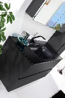 Тумба без раковины Vallessi 100*46cm АНТРАЦИТ мат. 2 полки,